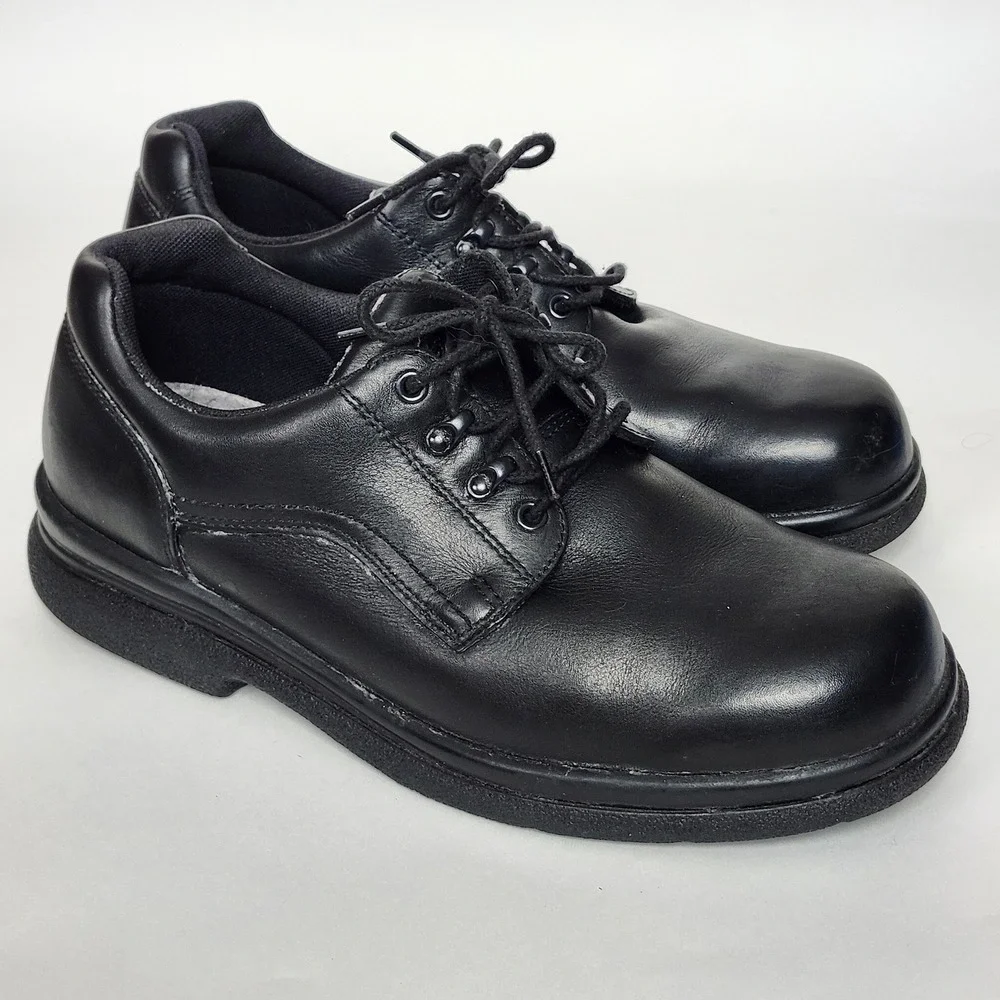 Red Wing 8618 Mens 12 E3 Black Leather Oxford Work Shoes SD Slip Resistant Wide